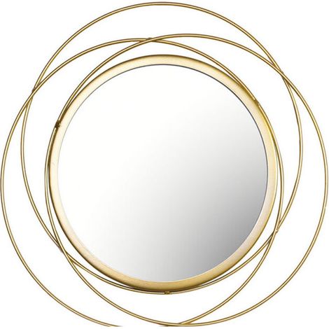 Miroir Rond pour Decoration Murale dans Maison, Salon Et Miroir Doré pour Décoration C (1/4)