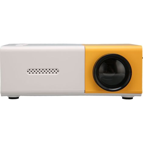 Mini projecteur intelligent HD 1080p HiFi portable pour carte mémoire USB HD (prise UE 100-240 V).