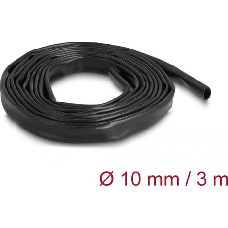 Delock Manguito aislante de PVC 3 m x 10 mm negro
