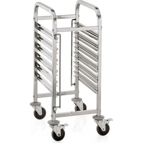 Chariot à glissières 55 x 38 x 95 cm GN 1/1 6 bacs ou 12 plateaux inox CANTINA - Was Germany (1/2)