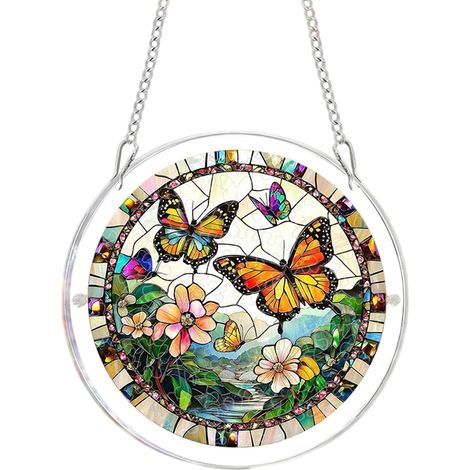 Sonnenfänger Puzzle 2D Acryl Fensterverzierung Biene Vogel