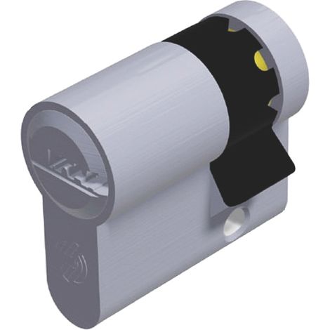 Securemme MEZZO CILINDRO CROMO SATINATO K2 3 chiavi mm. 40 (30+10)