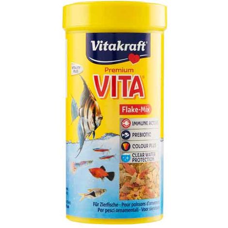 MANGIME PER PESCI TROPICALI 'PREMIUM VITA' VITAKRAFT 42 gr - 250 ml Q.TA 5