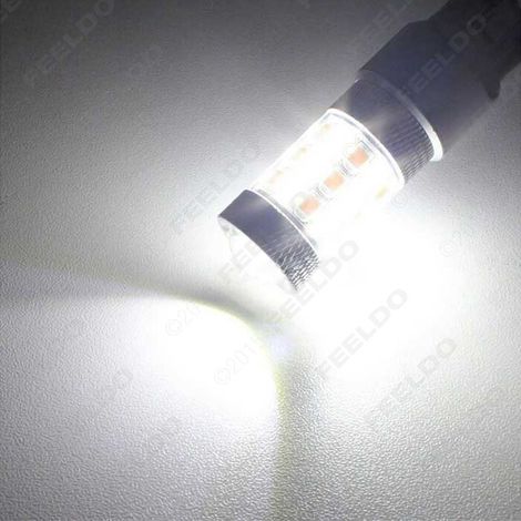 1157 2835 42 LED Car Brake Lights, Super Bright LED Daytime Running Lights, Turn Signals with Lens, White and Yellow Dual Colors (1/4)