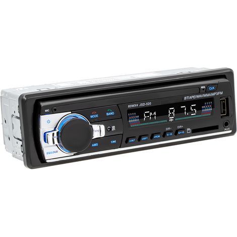 RDS Autoradios Bluetooth, Lifelf Radio Voiture Récepteur avec Lecteur MP3 WMA FM Télécommande, Deux USB Port, Soutien iOS, Android(Non Lecteur CD) (1/4)