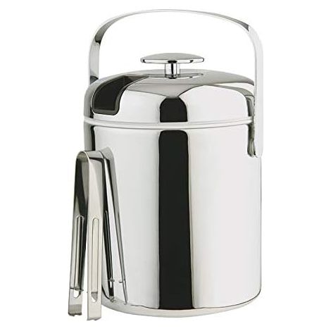 Seau à glace professionnel inox 1,3 litres avec couvercle (1/5)
