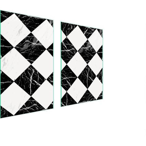 Plaque de protection en verre pour la cuisine, mosaïque 65x52 (1/5)