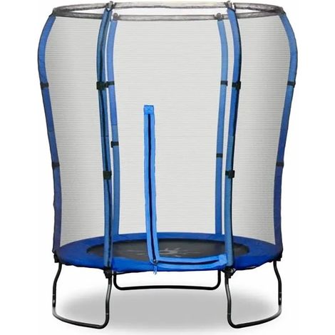 4.5ft Safe Jump Trampoline with Halo Safety Enclosure - Blue