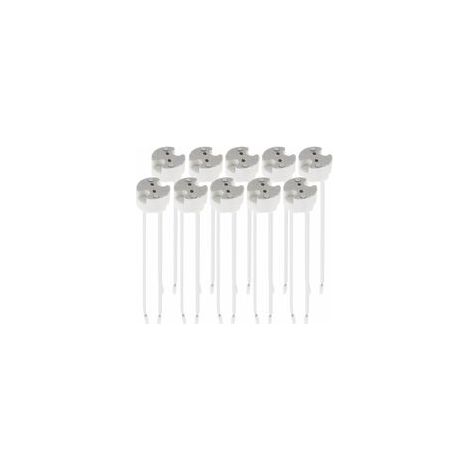 Lot de 10 douilles GU5.3 – Compatible MR16 – Tension 12V – Pour lampes LED et halogènes – Installation facile