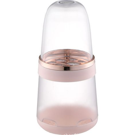 Organisateur de pinceaux de maquillage, porte-pinceaux amovible avec couvercle anti-poussière pour coiffeuse (1/5)