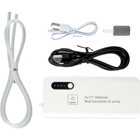 Aérateur de pêche portable, pompe à oxygène rechargeable par USB, compact et (1/3)