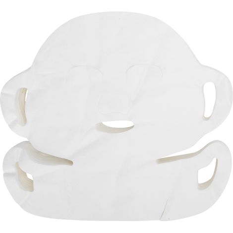 Masques jetables en pur coton, taille extra large, adaptés à différentes morphologies de visage, fixation par double attache auriculaire, paquet de 100. (1/5)