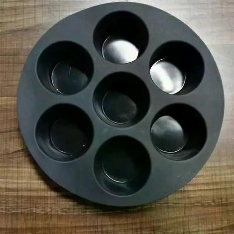 Moule à muffins et cupcakes en silicone pour friteuse à air de 3,5 à 5,8 L (7 tasses) - Accessoires pour friteuse à air - Moule à mini-gâteaux antiadhésif (1/4)