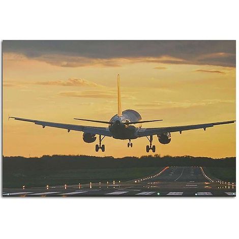 Tableau bois avion 2 - 100 x 70 cm
