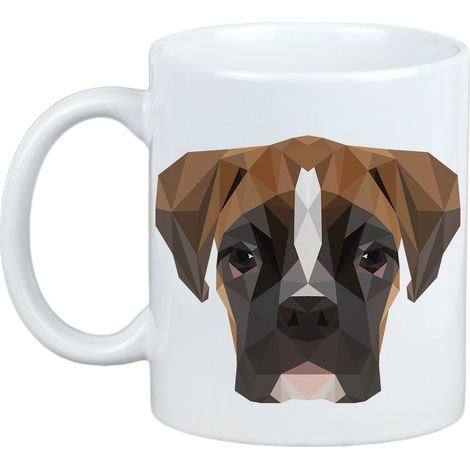 Boxer, Boxer III - tazza con foto e scritta cane geometrico Art-Dog (1/5)