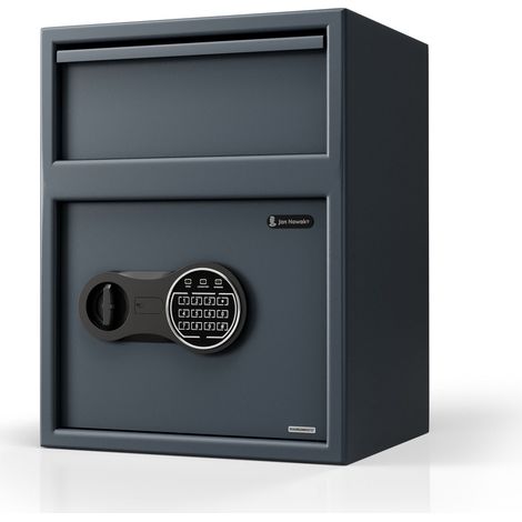 Coffre-fort de dépôt avec fente, serrure électronique à code, pour argent et documents, 345x455x300 mm: CEDRIC