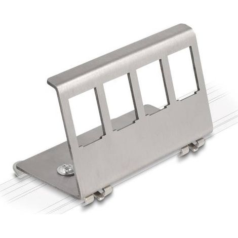 Delock 88140 Support métallique acier inoxydable rail DIN (1/2)