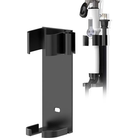 Noir - Support mural pour fer à friser - Pour appareils d'un diamètre inférieur à 3,5 cm (1,38") - Organisateur d'accessoires de coiffure - Support pour fer à friser - Pour lisseurs et fers à friser (1/5)