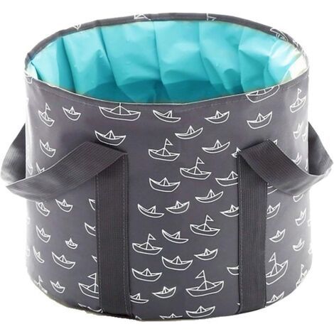 (Gray)Foldable Foot Soaking Bucket, Tub, 25L Portable Foot Bath, Spa, Home Foot Soaking, Pedicure Basin, Outdoor Camping (1/5)