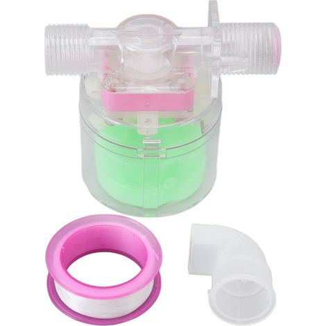 Robinet à flotteur transparent automatique en plastique pour réservoir tour, entrée latérale G3/4, vanne de contrôle de niveau d'eau. (1/5)