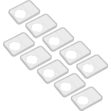 Lot de 10 boîtes de rangement pour pièces de monnaie, design transparent, résistantes à l'usure, protection écologique pour votre collection de pièces. (1/5)