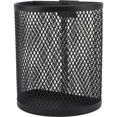 Porte-stylo en métal avec crochet, grande capacité, grillagé, organisateur de bureau, pour école, maison (1/5)
