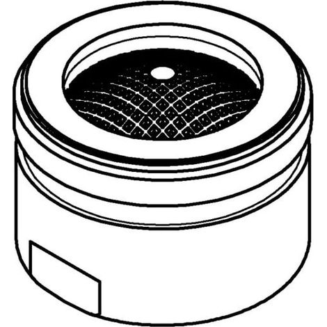 Grohe Mousseur Strahlregler, Außengewinde M28x1, Durchflussklasse D, 34,8-37,8l/min bei 3 bar, Gold, 13939G00 (1/2)