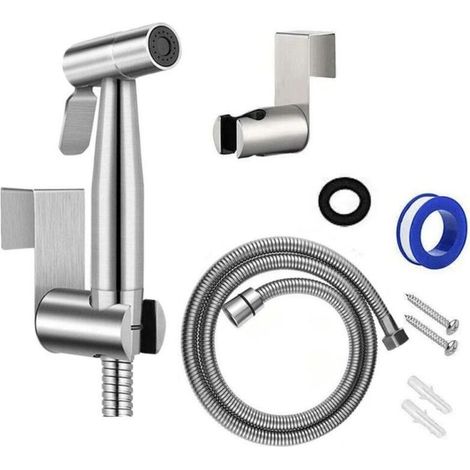Kit Douchette WC Mitigeur Thermostatique Douchette avec Pulvérisateur à Main pour L'hygiène Intime Anti-brûlure Toilette Bidet Spray Set Douchette Bidet (1/4)