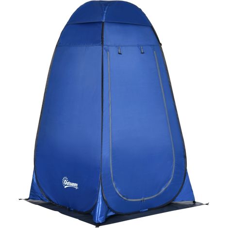 Tente de douche escamotable 126 x, bleu foncé, 126 x 124 x 189 cm, pour maison et usage quotidien, style moderne, rangement pratique