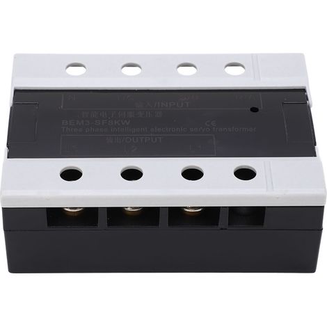 Transformateur électronique triphasé intelligent 8kW BERM® (Autorisé) : entrée 360-420VAC tri, sortie 200-230VAC tri, modèle BEM3-SF8kW, servocommande précise, usage industriel. (1/5)