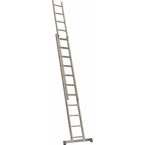 Leiter fürs Treppenhaus 2x9 Sprossen - Zu erreichende Höhe 4.03m - 7209/060