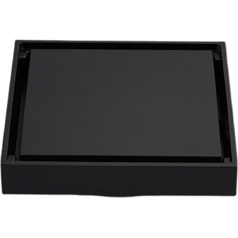 Black recessed floor drain