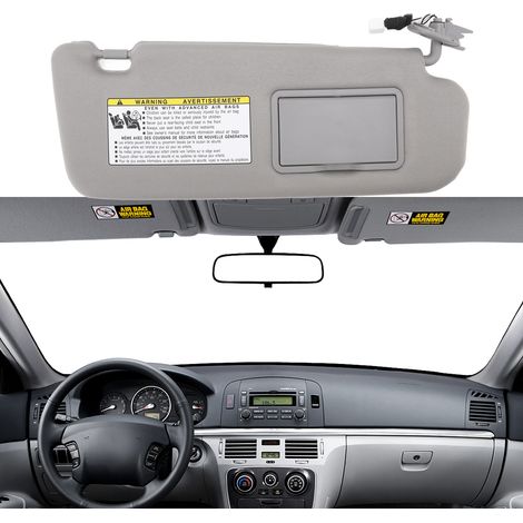 Pare-soleil gris 852013K010QD compatible avec Hyundai Sonata 2006-2008, côté droit (1/5)