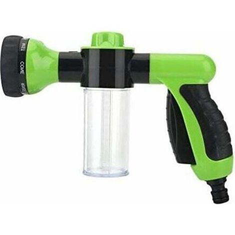 Lave-Auto Multifonctionnel à Haute Pression 6M Pistolet à Eau à Mousse pour Lavage de Machine ou Voiture/Jardin Pistolet de Pulvérisateur nettoyant Voiture & Jardin Nettoyage (vert) (1/5)