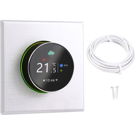 Thermostat Intelligent, Technologie WiFi Innovante, commodité à Distance, capacité d'activation Vocale, Options de Programmation Flexiles, Contrôle de la Température la Famille, Blanc, Contrôle (1/4)