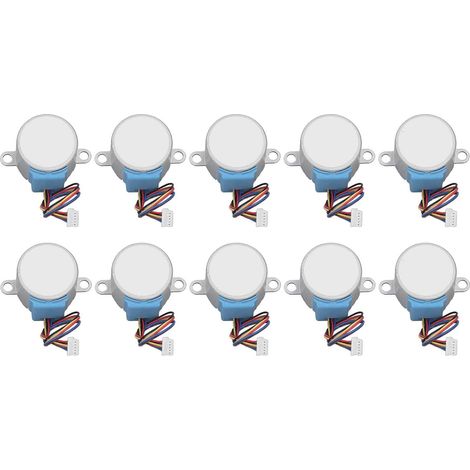 10 pièces moteur pas à pas 10 cm longueur de fil grande Torsion petit moteur pas à pas pour ventilateur de circulation climatiseur DC 5 V (1/5)