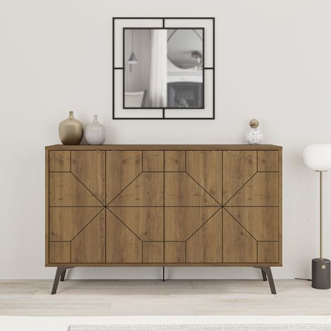 Dune Console Sideboard Display Unit Oak Effect (1/5)