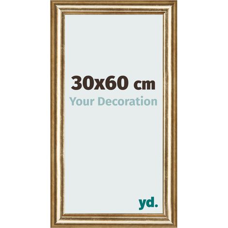 yd. - Cadre photo 30x60 - Or Antique - MDF - Lazio
