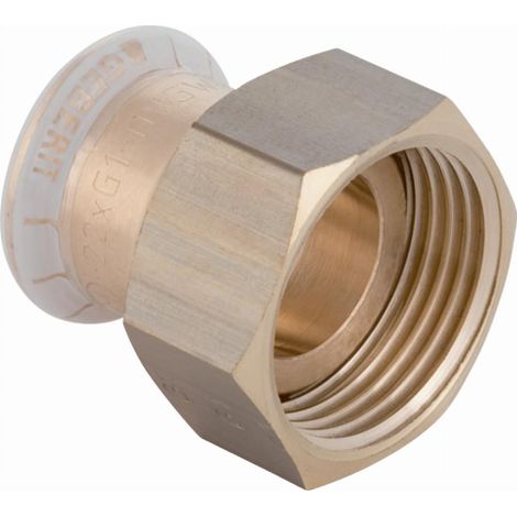 Geberit Mapress Raccordo di transizione in rame con ghiera, DN 40, dø 42 mm, G 1 3/4, 65087 (1/2)