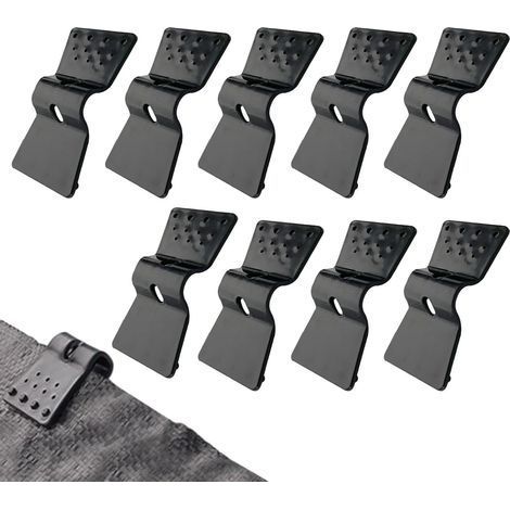 Pinces pour toile d'ombrage - Fixations papillon pour bâche d'ombrage de serre - Accessoires pour tentes et abris de jardin (10 (1/5)
