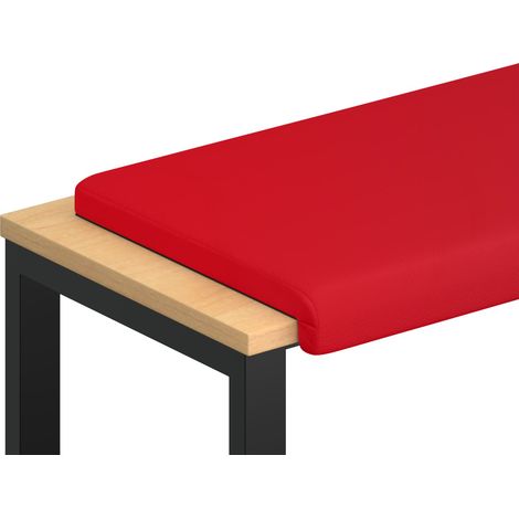 Maison Exclusive - Bankkissen Kunstleder Rot Tiefe 35 cm (1/5)