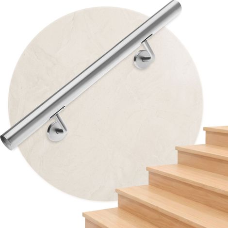 MONZANA Handlauf Edelstahl V2A Geländer Treppe Wandhandlauf Brüstung Griff 80-600cm 50cm (1/5)