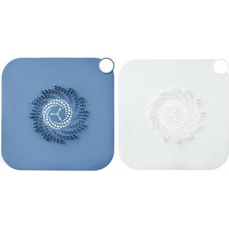 Green Mobility-2 Pièces Filtre de Vidange en Silicone, Antidérapant Attrape-Cheveux pour Douches, Drain Hair Catcher, pour Douche Évier de Cuisine Protecteurs de Drain à La Maison Fournitures de Salle (1/5)