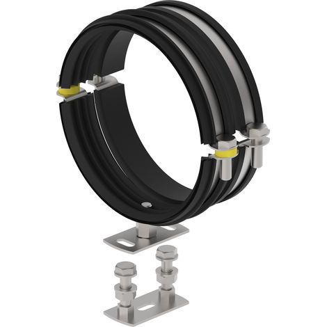 BLÜCHER EuroPipe Rohrschelle aus 2 Schellen mit EPDM, verzinkt, 125mm