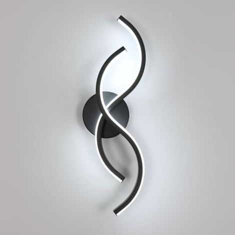 GOECO Applique Murale Intérieure LED, 15W 1687LM Créativité Design Lampe Murale LED Chambre, 41CM Luminaire Mural Moderne en Acryliquel pour Salon Cuisine Couloir Escalier, Lumière Froide 6500K