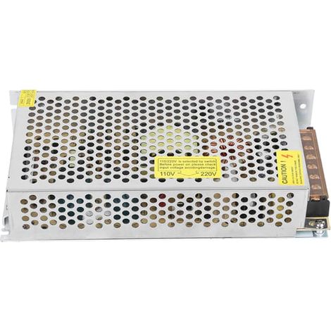 Alimentation pour driver LED 12 V 120 W, transformateur AC 110/220 V vers DC 12 V, adaptateur à découpage 12 V 10 A pour rubans LED, compatible 100 W - 500 W (1/5)