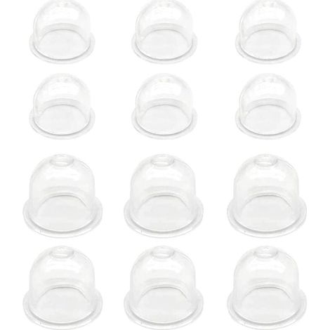 Pompe d'amorçage blanche, 6 pièces x 19 mm/6 pièces x 22 mm, carburateur, coupelle d'huile, bouchon d'amorçage, pompe à carburant pour débroussailleuse, tondeuse, tronçonneuse à essence (1/4)