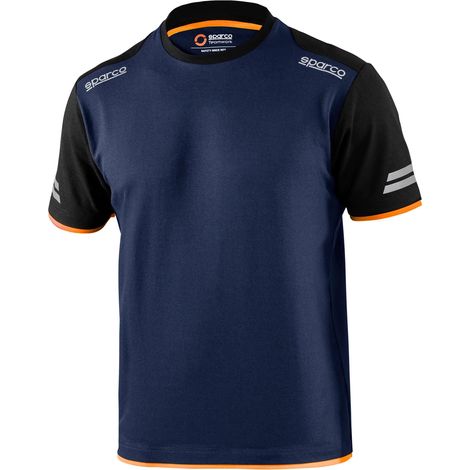 Sparco 02416BMAF3 Technisches T-Shirt Tucson Blau/Orange M