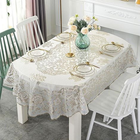 Européenne épaisse couverture de table en PVC imperméable à l'eau, à l'huile et au glissement (1/5)