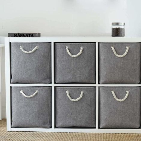 Vikbar pour les vêtements et les vêtements (33 x 33 x 33 cm) pour les sacs à main, les mains et les vêtements, gris (1 paquet)